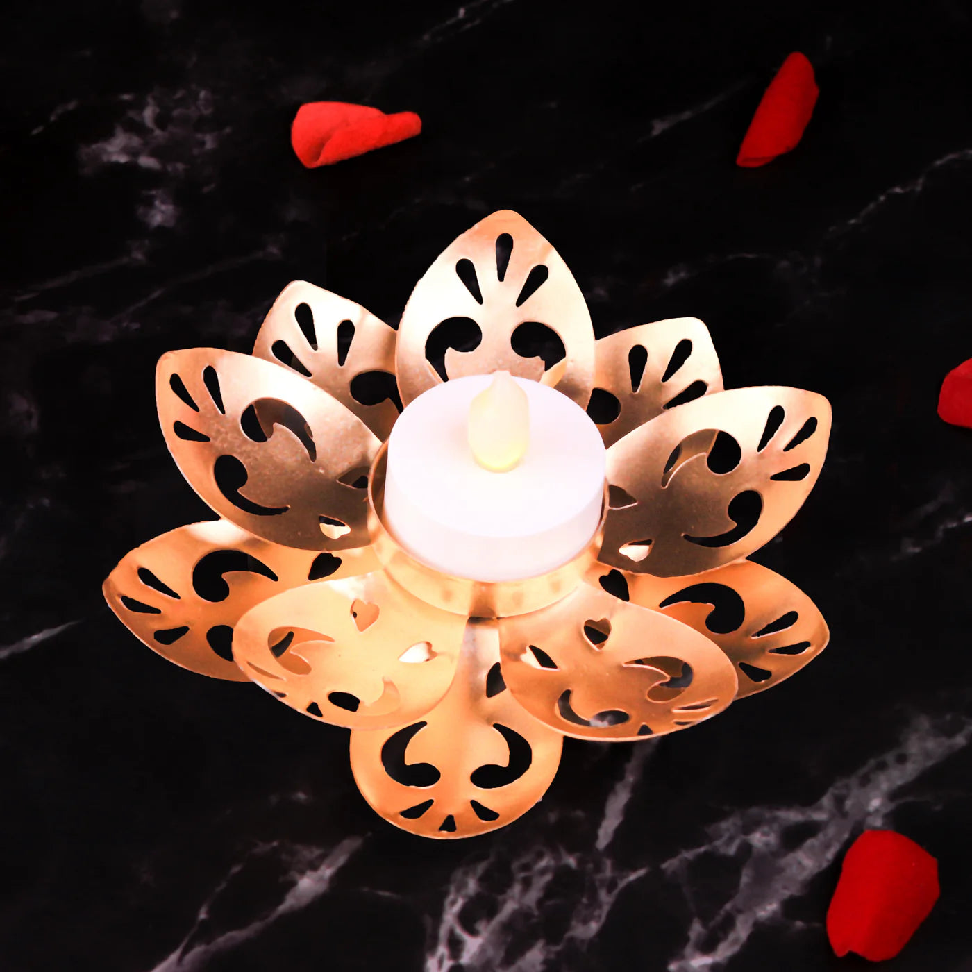 Waterlilly Brass Candle Holder Regular price Rs. 499.00