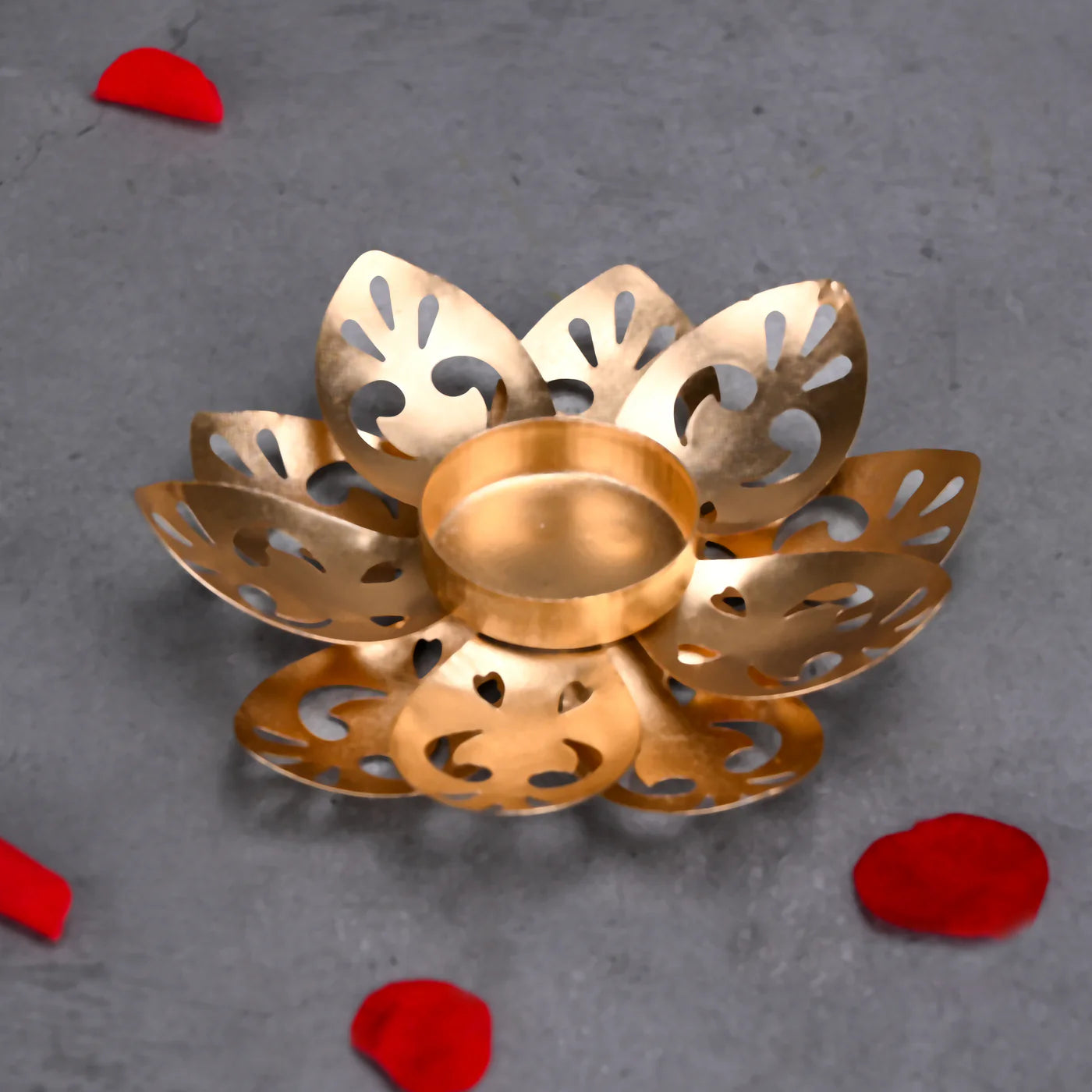 Waterlilly Brass Candle Holder Regular price Rs. 499.00