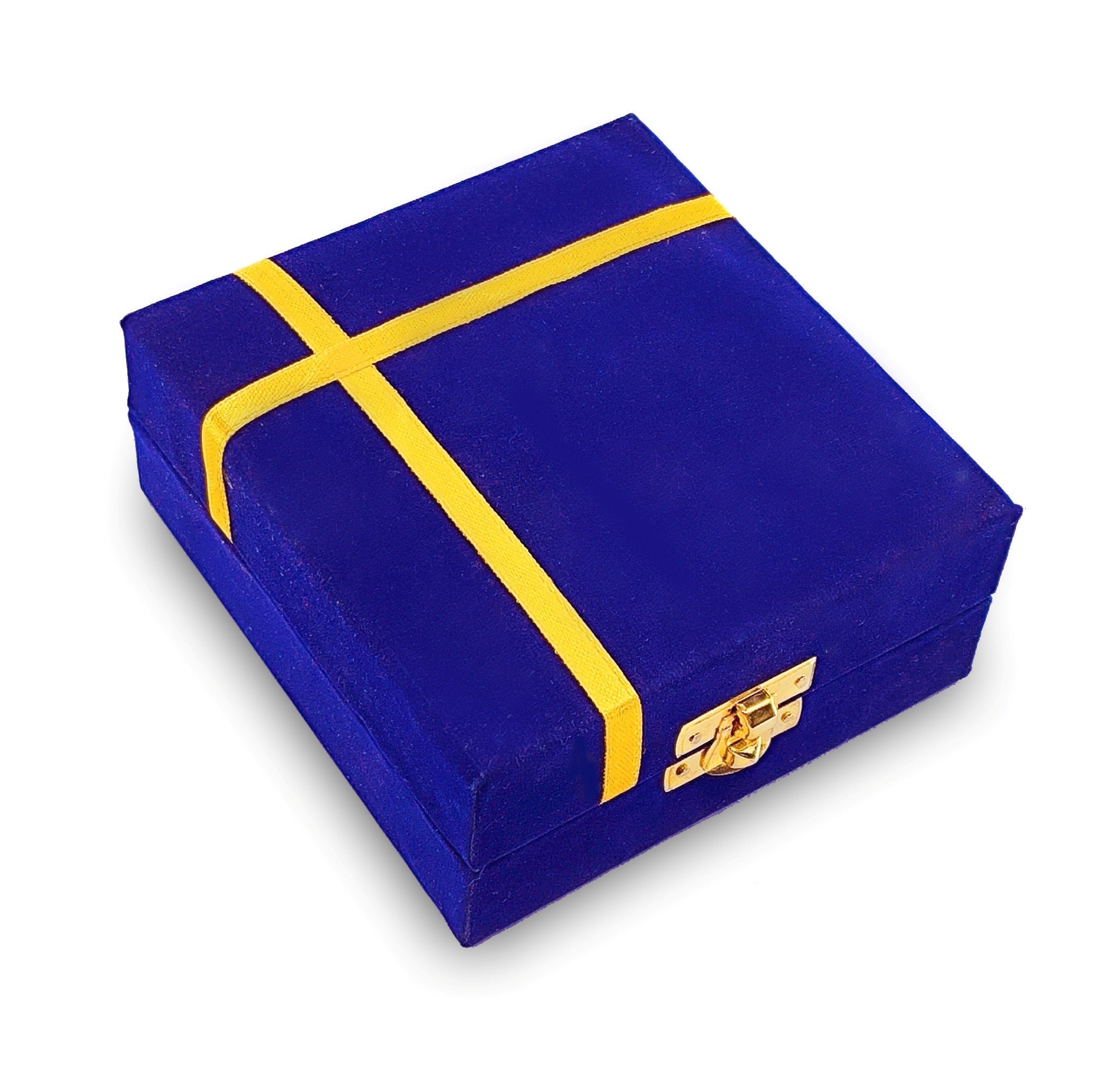 BENGALEN Silver Plated Diya with Blue Velvet Gift Box Panchmukhi Dia Pooja Items Diwali Decoration Puja Gifts Handmade Oil Lamp Traditional Indian Deepawali Gift Items