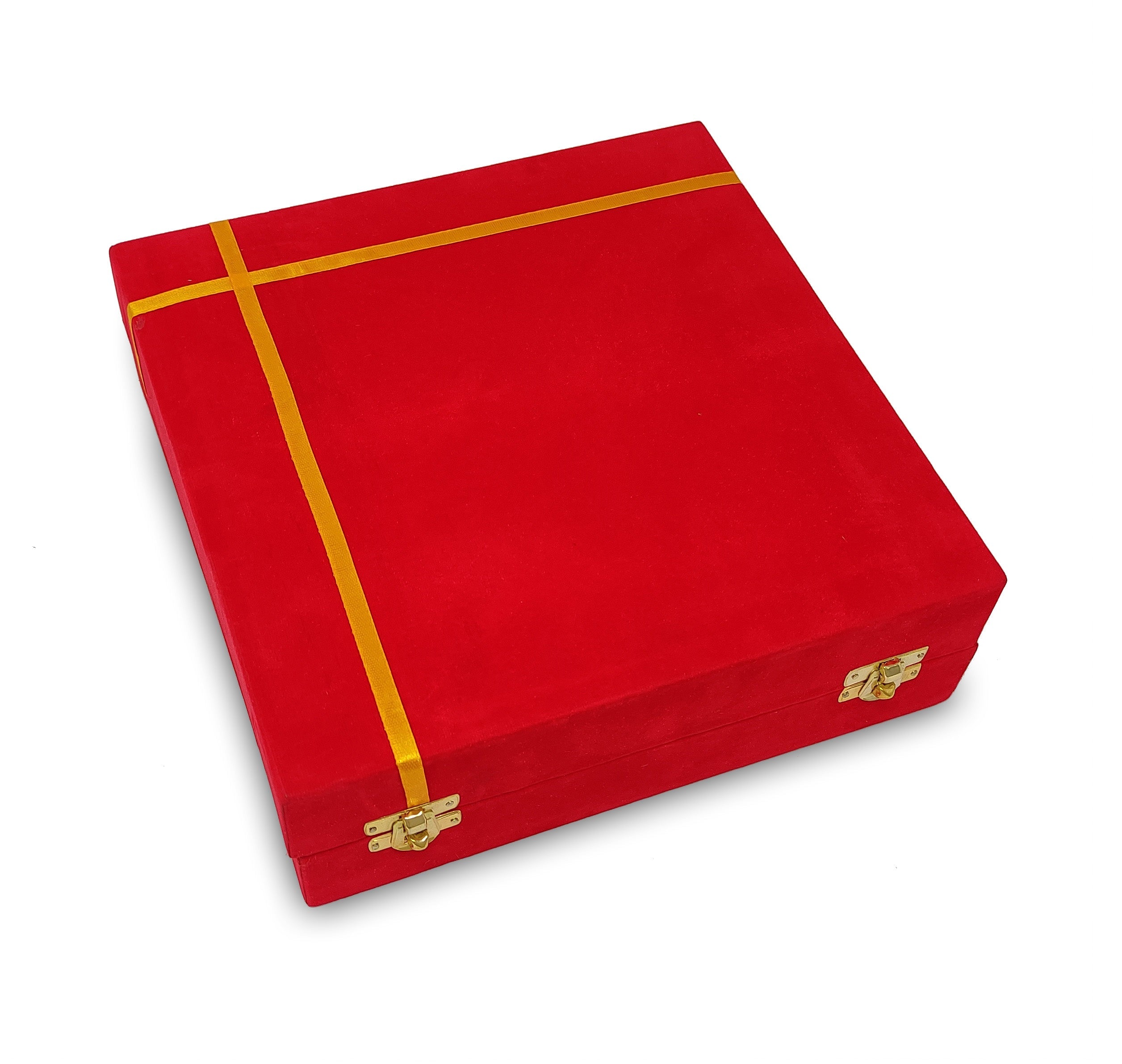 BENGALEN Pooja Thali Set 9 Inch Silver Plated with Red Gift Box