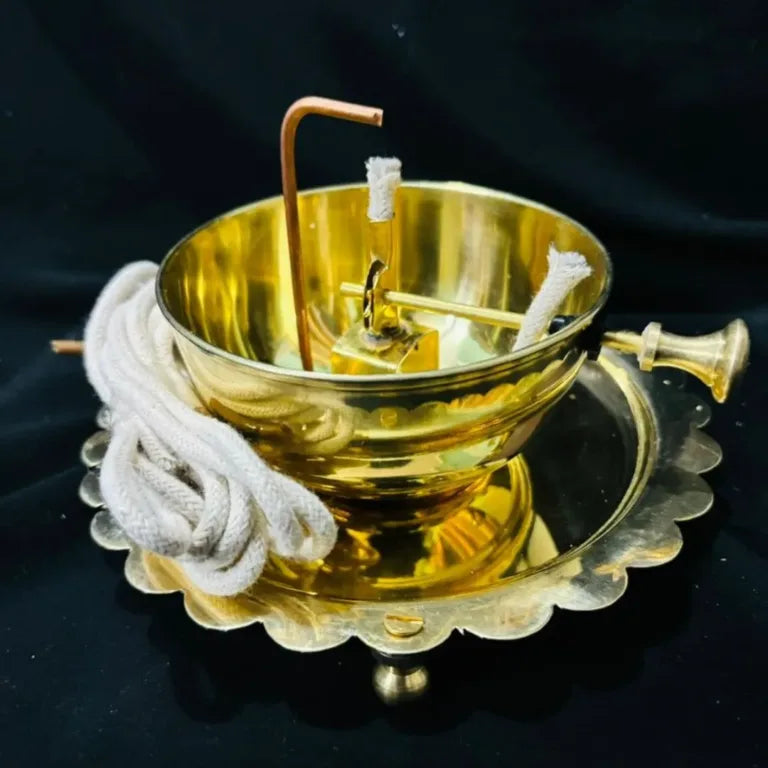 Ghee Akhand Diya For Navratri 9 Days | Pure Brass Akhand Deepam