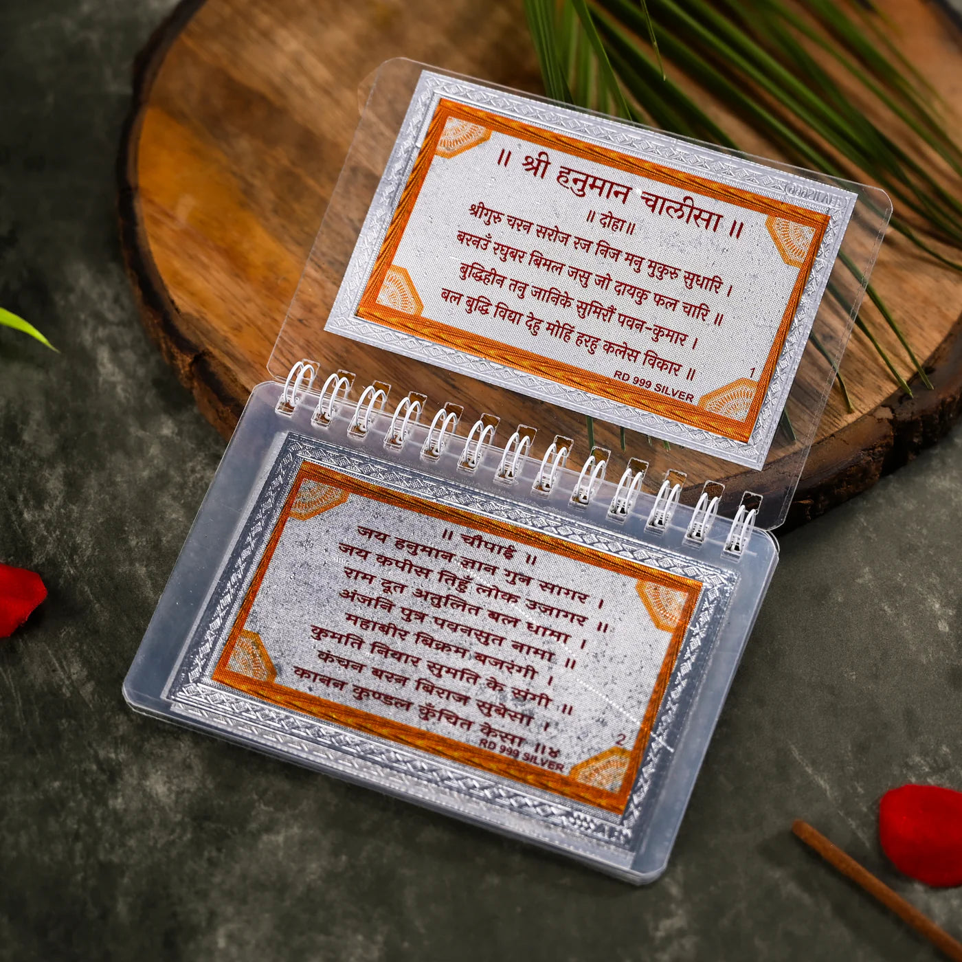 Hanuman Chalisa book in 999 Silver