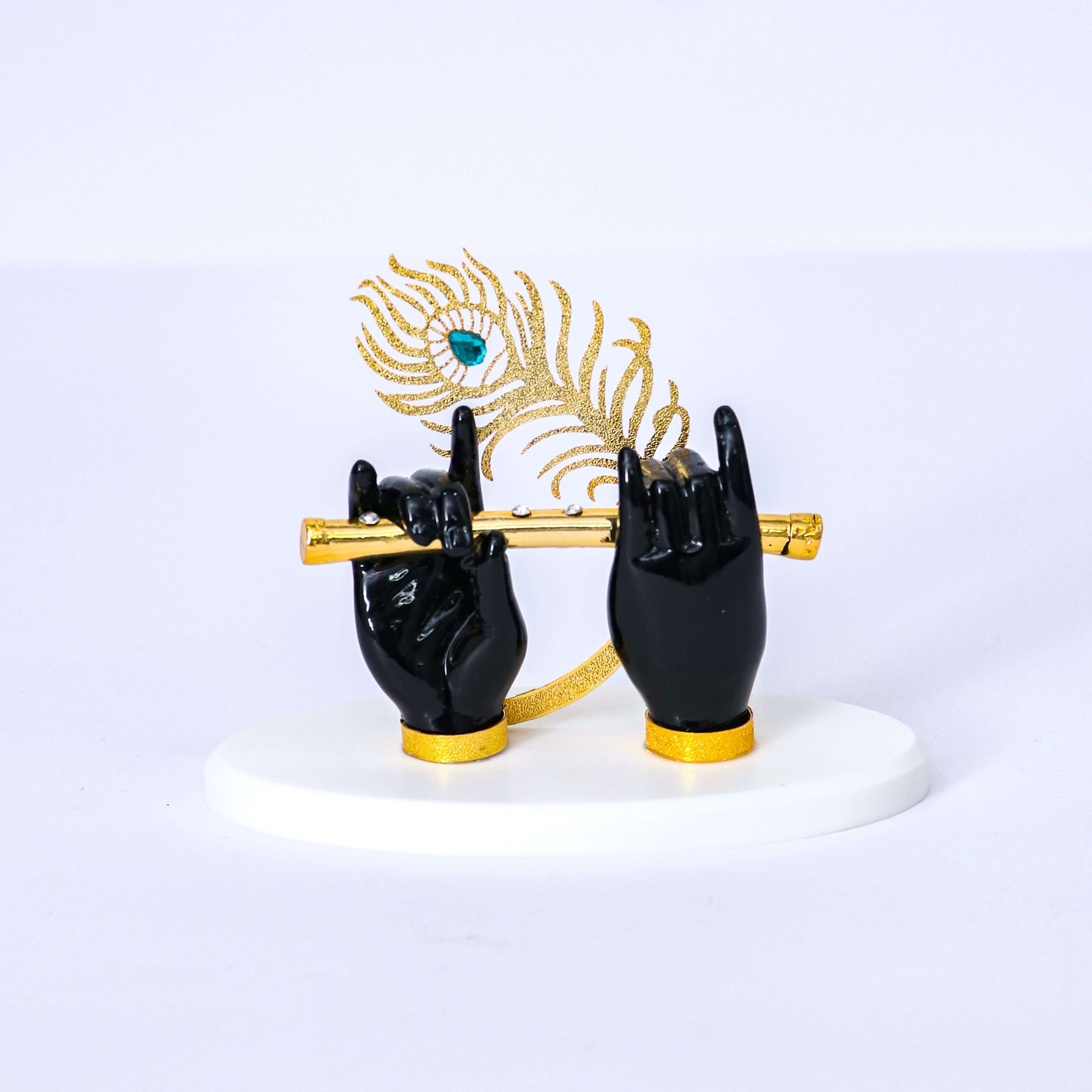 Lord Krishna Hand with Flute for Home Decor and Gifting (3.5 inches)