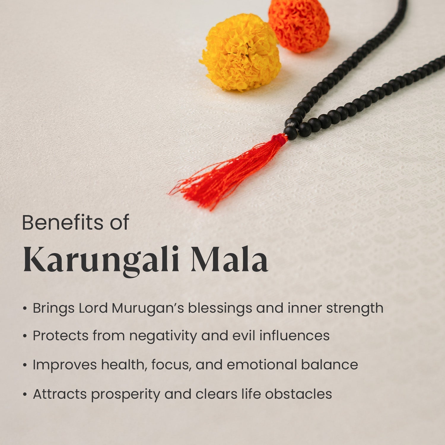 Karungali Malai 6mm – 108+1 Beads (Original Ebony Wood)