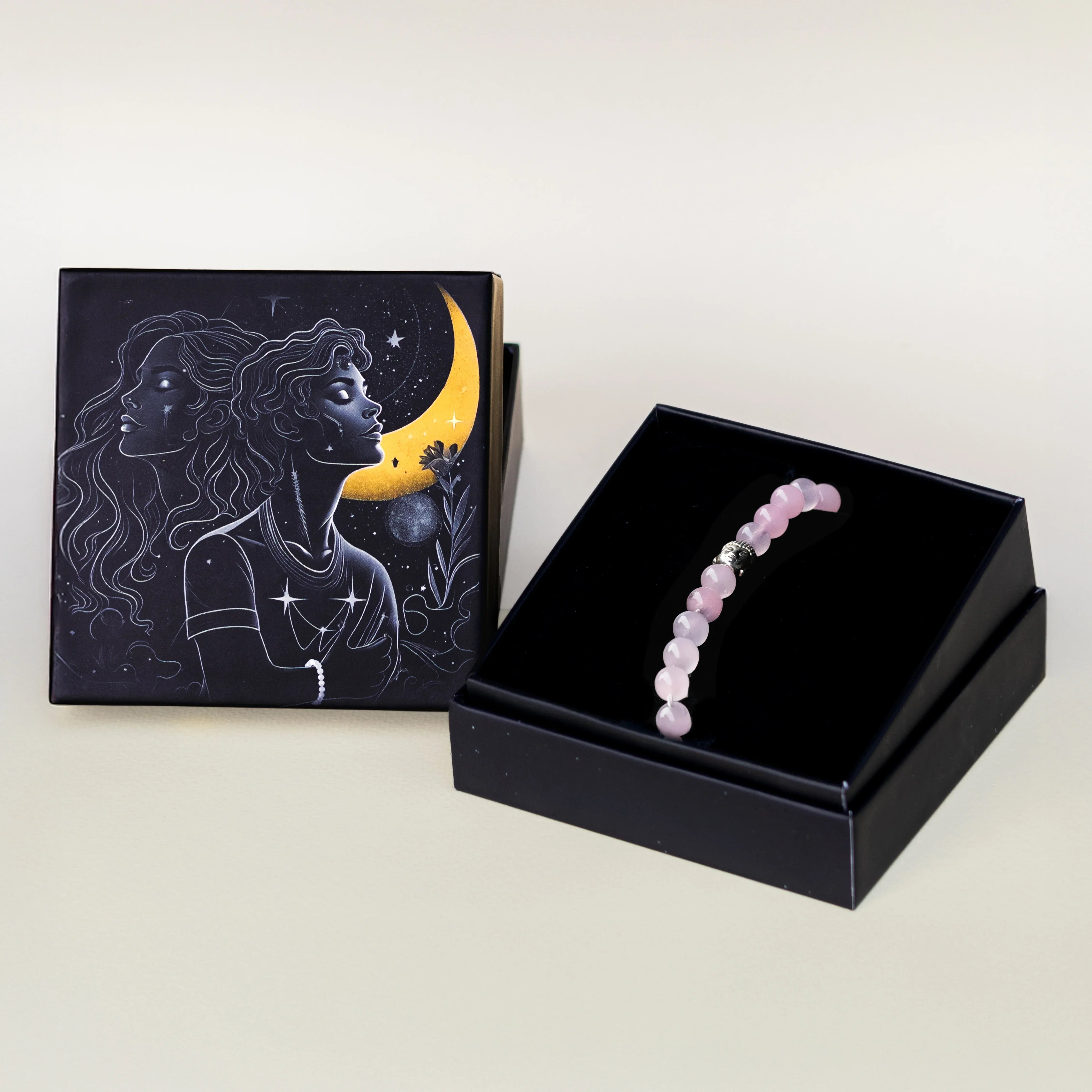 Rose Quartz Bracelet with Buddha Small